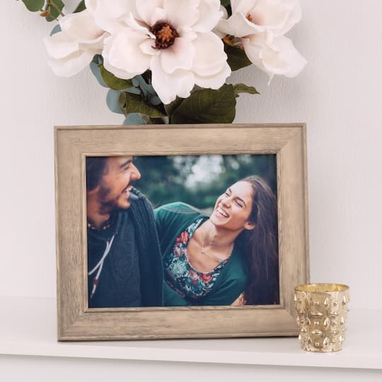12 Pack: Light Gray Wood Grain Frame